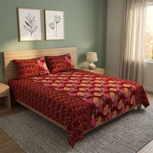 Juego de Ropa de Cama con Estampado Floral de Elefantes, 100% Algodón Orgánico, 200 Hilos, Tamaño King, para Hogar y Hotel - Product Image 6