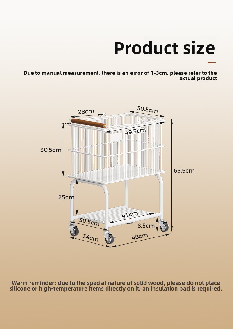 Carrito de snack blanco