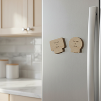 ODM/OEM 1 Conception personnalisable 15 mm d'épaisseur Clips magnétiques rectangulaires en bois CNC multifonctionnels imprimés pour le bureau, la maison, le mur