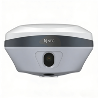 Receptor GNSS E FIX F8 Vision IMU-RTK: Constelación Completa de 1608 Canales, Establecimiento de Puntos de Referencia en Realidad Aumentada, 60 °   Dispositivo de Topografía Robusto de Tamaño de Palma de la Mano con Inclinación y Protección IP67