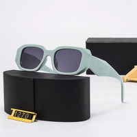 Gafas de Sol de Lujo de Cristal para Hombre y Mujer, Diseño Cuadrado, Última Moda, Marca de Diseñador, Estilo Millonario