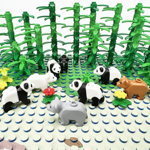 Bloques de Construcción de Plástico MOC de Moda 2026, Juego de Bloques de Ensamblaje de Juguetes DIY con Escena de Bosque de Bambú y Oso Panda para Mayores de 14 Años - Product Image 2