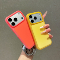 Coque de téléphone fine en silicone liquide effet toucher peau pour iPhone 13 14 15 16 17 18 Pro Max, couleur bonbon gelée, antichoc