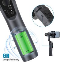 Support de Téléphone Stabilisateur Gimbal Trépied avec Perche à Selfie Intégrée Rotation à 360 Degrés en Plastique ABS Batterie de 2200 mAh