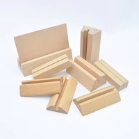 Supports de cartes, photos, menus, cartes postales et boîtes murales en bois de hêtre et caoutchouc, écologiques, modernes, minimalistes et personnalisables pour entreprises