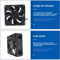 EVERFLOW 12038 Serie DC IP69X Wasserdichter OEM/ODM Großvolumiger PBT-Lüfter für Rechenzentren und Elektronik-Kühlung