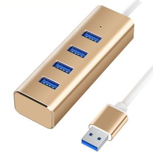 <b>USB</b> 3.0 Hub 4 Port Aluminum Alloy Desktop Laptop Computer Expansion Connector - Product Image 2