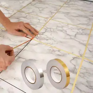 Rollo de cinta de decoración para azulejos, rollo de cinta de sellado para huecos a prueba de agua, 50m, 1 unidad