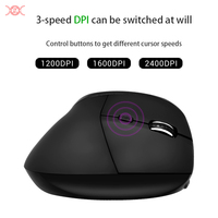 Souris ergonomique sans fil silencieuse double mode Bluetooth 5.0 Inalambrico Récepteur USB 2.4G Souris verticale Souris de jeu sans fil