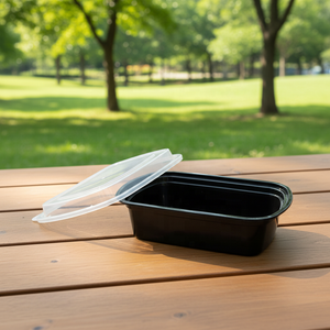 Contenants alimentaires jetables en PP de qualité supérieure avec couvercles, gobelets en plastique transparent pour la préparation des repas, compatibles micro-ondes et congélateur - Product Image 1