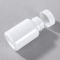 Récipient d'emballage blanc personnalisé pour médicaments en PET multi-usages pour herbes, bonbons, artisanat, capsule, flacons de pilules vides avec bouchons blancs