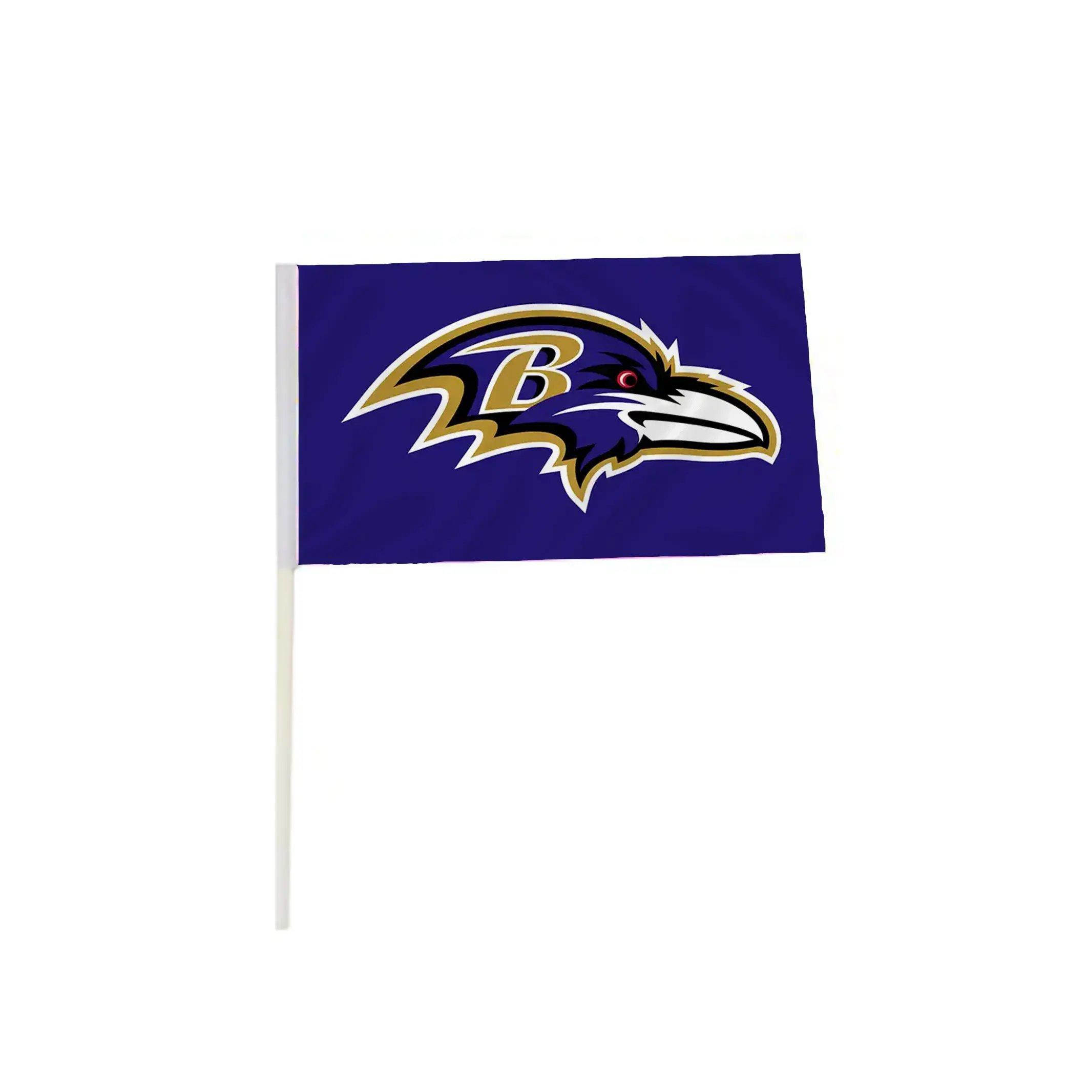 Fabbricazione professionale fatta NFL 10x15 sventolando una bandiera a mano Baltimore corvi bandiera sventolante a mano