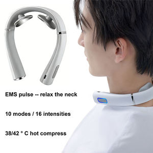 PAKISS Smart Neck Massager EMS TENS Heating <b>Vibration</b> Wireless Rechargeable Neck Massage Device OEM ODM Manufacturer - Product Image 2