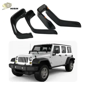 ABS Auto 4x4 2020 Wheel Arch Pocket Style Fender Flare Guard Deflector For Jeep Wrangler Jk 4dr 2006-2018