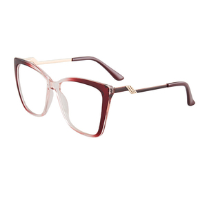 Monturas de gafas TR90 de ojo de gato único para mujer, gafas transparentes de gran tamaño a la moda para mujer, montura óptica, gafas 2024 - Product Image 6