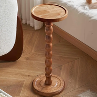 Table d'appoint moderne multifonctionnelle en bois piédestal Table basse et support pour plantes Supports de rangement et étagères en bois de couleurs mélangées