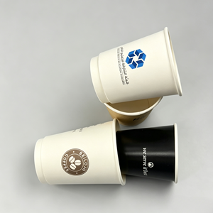 Gobelets en papier enduits de PE pour commande en gros, logo personnalisé imprimé, pour boissons chaudes, en pâte vierge, imperméables, pour restaurants et cafés - Product Image 4