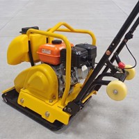 Compacteur de sol vibrant portatif à essence haute efficacité