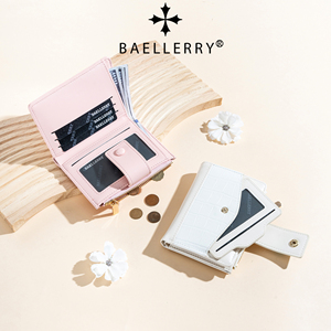 <span class=keywords><strong>Portefeuille</strong></span> Baellerry pour <span class=keywords><strong>femme</strong></span>, <span class=keywords><strong>portefeuille</strong></span> court haut de gamme pour étudiant, fermeture éclair, <span class=keywords><strong>portefeuille</strong></span> à deux volets, porte-monnaie pour <span class=keywords><strong>femme</strong></span>, <span class=keywords><strong>cuir</strong></span> ciré intégré - Product Image 2