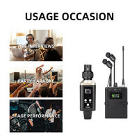 Système de monitoring intra-auriculaire sans fil UHF portable avec émetteur-récepteur XLR pour église, studio et scène