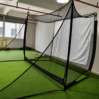 Filet d'entraînement de golf 10x8FT avec écran d'impact HD, cage de frappe robuste pour entraînement en intérieur