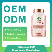 Capsules multivitaminées PCOS de haute qualité, rapport d'inositol 40:1, bien-être féminin, fournisseur de capsules multivitaminées PCOS