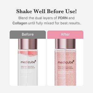 medicube Pink PDRN Collagen Glow Jelly Mist Serum |   Suero en Bruma de Doble Textura con Niacinamida, Glutatión, <span class=keywords><strong>Ceramidas</strong></span> <span class=keywords><strong>y</strong></span> Ácido Hialurónico - Product Image 4
