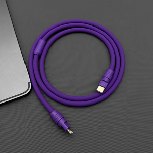 Cables <span class=keywords><strong>de</strong></span> Silicona Líquida USB-C a 8 Pines IOS PD20W 27W, Cables <span class=keywords><strong>de</strong></span> Transferencia <span class=keywords><strong>de</strong></span> Datos <span class=keywords><strong>de</strong></span> 480 Mbps, 3 pies, 6 pies, 10 pies, Cargador <span class=keywords><strong>de</strong></span> Carga Rápida <span class=keywords><strong>para</strong></span> <span class=keywords><strong>iPhone</strong></span> - Product Image 3