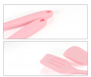 Juego de Utensilios de Cocina de Silicona de 5 Piezas, Espátula y Cuchara de Silicona Antiadherentes, Ecológicos, Color Rosa, APEX KITCHENWARE, Herramientas de Cocina - Product Image 5