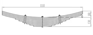 Eje de suspensión de ballestas para remolques, piezas de fábrica en China a la venta - Product Image 6