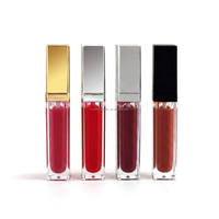 Tube carré vide pour gloss à lèvres liquide brillant LED, 8,5 ml, format voyage, emballage de beauté haut de gamme