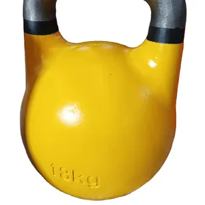 Fitness-Studio-Fitnessausrüstung 4-48 kg Werkslieferant unverfüllt Design Standardfarbe Gussstahl Wettkampf-Kettlebells