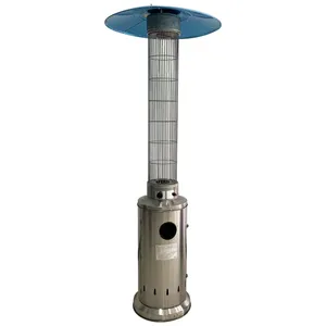 Tube Gás Patio Heater YF-PH3 Style Glass 2023 Europe Portable Garden OEM Aço Inoxidável Infravermelho Aquecedor Free Spare Parts CN;GUA