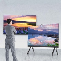 Layar LCD 4K 110 Inci Khusus Expo, Pemutaran Media Nirkabel, Anotasi, Kecerahan Tinggi, Pusat Pameran, Tahan Aus