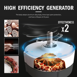 Generador Eólico de Eje Horizontal de 12v 24v, 800w 1000w, Precio Económico para el Hogar - Product Image 6