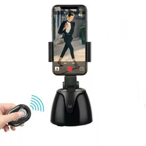 Trépied stabilisateur de téléphone intelligent avec télécommande, rotation à 360°, suivi automatique du visage par IA et support pour selfie stick rechargeable - Product Image 1
