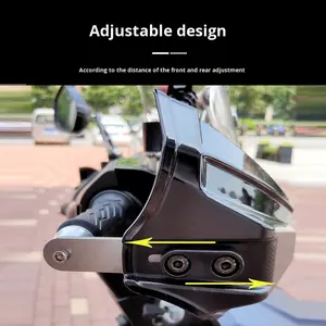 Protector de Manos para Scooter, Extensión a Prueba de <span class=keywords><strong>Viento</strong></span> para Protección Contra el <span class=keywords><strong>Viento</strong></span>, el Sol y <span class=keywords><strong>la</strong></span> Lluvia para Haojue Suzuki AFR125uy, Modelo de Modificación Universal - Product Image 5
