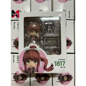 Doki Văn Học Chibi nendoroided 1817 # Monika Câu lạc bộ Chủ Tịch khuôn mặt thay đổi khớp nối hình đóng hộp sưu tập đồ chơi Anime - Product Image 6