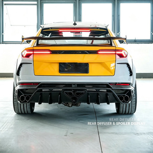Kit carrosserie large en fibre de carbone sèche pour <span class=keywords><strong>Lamborghini</strong></span> <span class=keywords><strong>Urus</strong></span> 2018-2022, style <span class=keywords><strong>Mansory</strong></span> Gen 2 : pare-chocs avant, diffuseur arrière, capot, ailes - Product Image 5