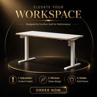 Bureau debout électrique réglable en hauteur K3041 1200 mm – Table de bureau assis-debout moderne – Poste de travail
