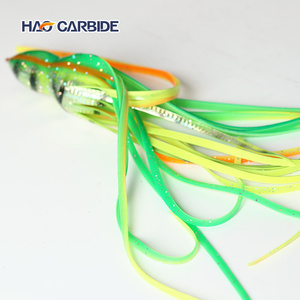 Señuelo de pesca de plástico blando para arrastre con faldas de <span class=keywords><strong>pulpo</strong></span> y calamar luminosas - Product Image 1