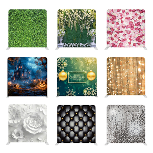 Pantalla de tela de tensión personalizada de 8 pies/10 pies, telón de fondo de un solo lado, cabina de eventos, telón de fondo de tela de tensión - Product Image 5