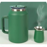 Meilleure vente de gobelet en acier inoxydable à double paroi de grande capacité étanche sans BPA adulte camping réfrigérateur extérieur