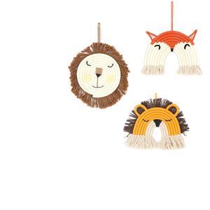 <span class=keywords><strong>Tapiz</strong></span> de Pared Tejido a Mano Estilo Boho con Colgante de León y Reno Arcoíris de Macramé de Artilady, Atrapasueños <span class=keywords><strong>Infantil</strong></span> - Product Image 2