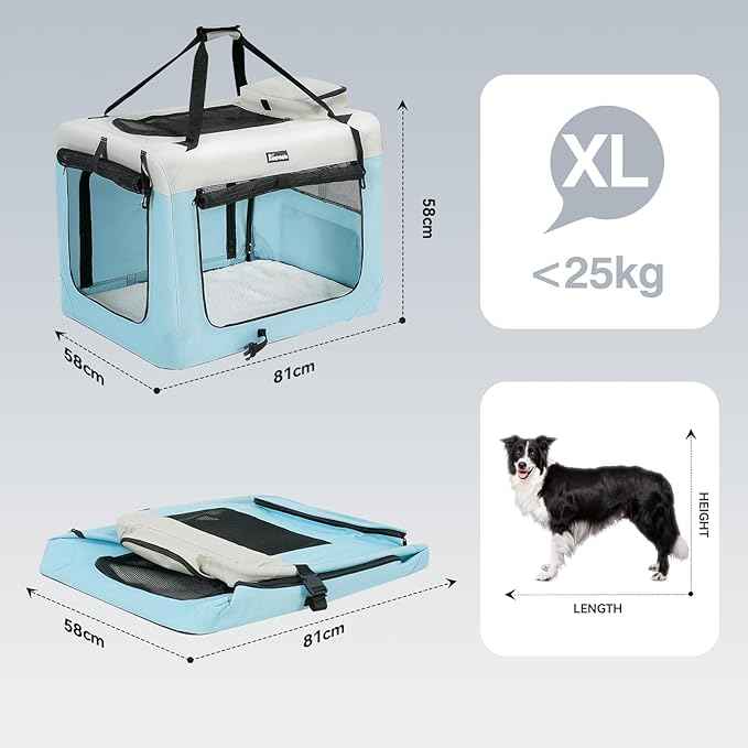Picture of High Quality Portable Inflatable Soft Dog Crate Kennel Travel-friendly ...