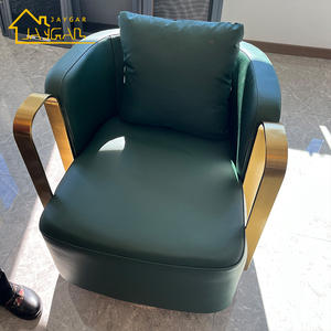 Chaises pivotantes confortables de style italien pour chambre d'hôtel, <span class=keywords><strong>petit</strong></span> <span class=keywords><strong>fauteuil</strong></span> pour chambre à coucher, canapé simple, chaises de café modernes en velours - Product Image 4