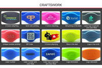 Factory Outlet Personalización NFC UV Color Changing Wristband Festival Pulseras RFID Pulsera imprimible