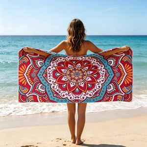 Asciugamano da <span class=keywords><strong>Spiaggia</strong></span> Personalizzato in Microfibra con Stampa Digitale Sublimata, Logo Stampato, Promozionale per Sport, Morbido e Personalizzato - Product Image 3