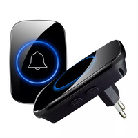 Kit de timbre inalámbrico portátil sin cables con sonido de alta calidad, batería de larga duración y fácil configuración para apartamentos
