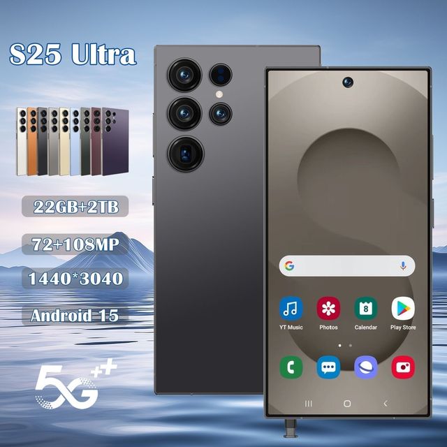 2025 S25 Ultra 5G Smartphone Dual SIM Full HD 6.9 Inch Display Android 15 100W Quick Charge Spanish